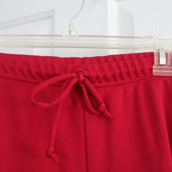 Women's Size L Maroon Athletic Pants Wide Waistband Tie at Waist - Picture 5 of 8
